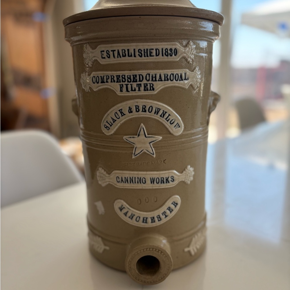 Slack & Brownlow Charcoal Filter Vase - Tan